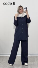 شومیز و شلوار مدل زیبا کد 09540 A-13 - Image 6