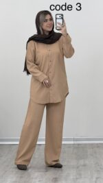 شومیز و شلوار مدل زیبا کد 09540 A-13 - Image 3