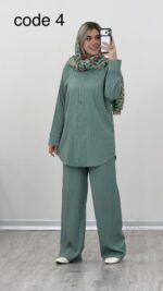 شومیز و شلوار مدل زیبا کد 09540 A-13 - Image 2