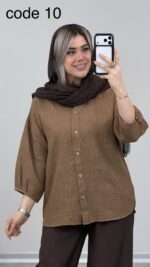 شومیز مدل دلناز کد 09544 B-7