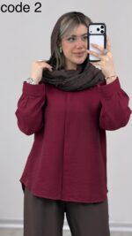 شومیز مدل مهری کد 09557 A-13