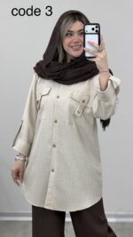 شومیز مدل رامینا کد 09553 A-14 - Image 6