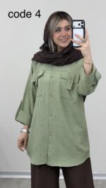 شومیز مدل رامینا کد 09553 A-14 - Image 3