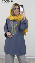 شومیز گلدوزی مدل حوریا کد 09556 A-5 - Image 7