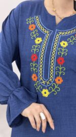 شومیز گلدوزی مدل حوریا کد 09556 A-5 - Image 5