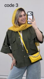 شومیز لینن مدل رسپینا کد 09552 A-6 - Image 5
