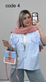 شومیز لینن مدل رسپینا کد 09552 A-6