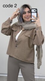 شومیز مدل ملیکا کد 09573 B-5