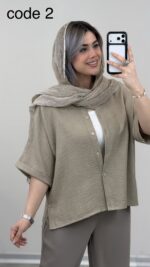 شومیز مدل تیرا کد 09580 B-8