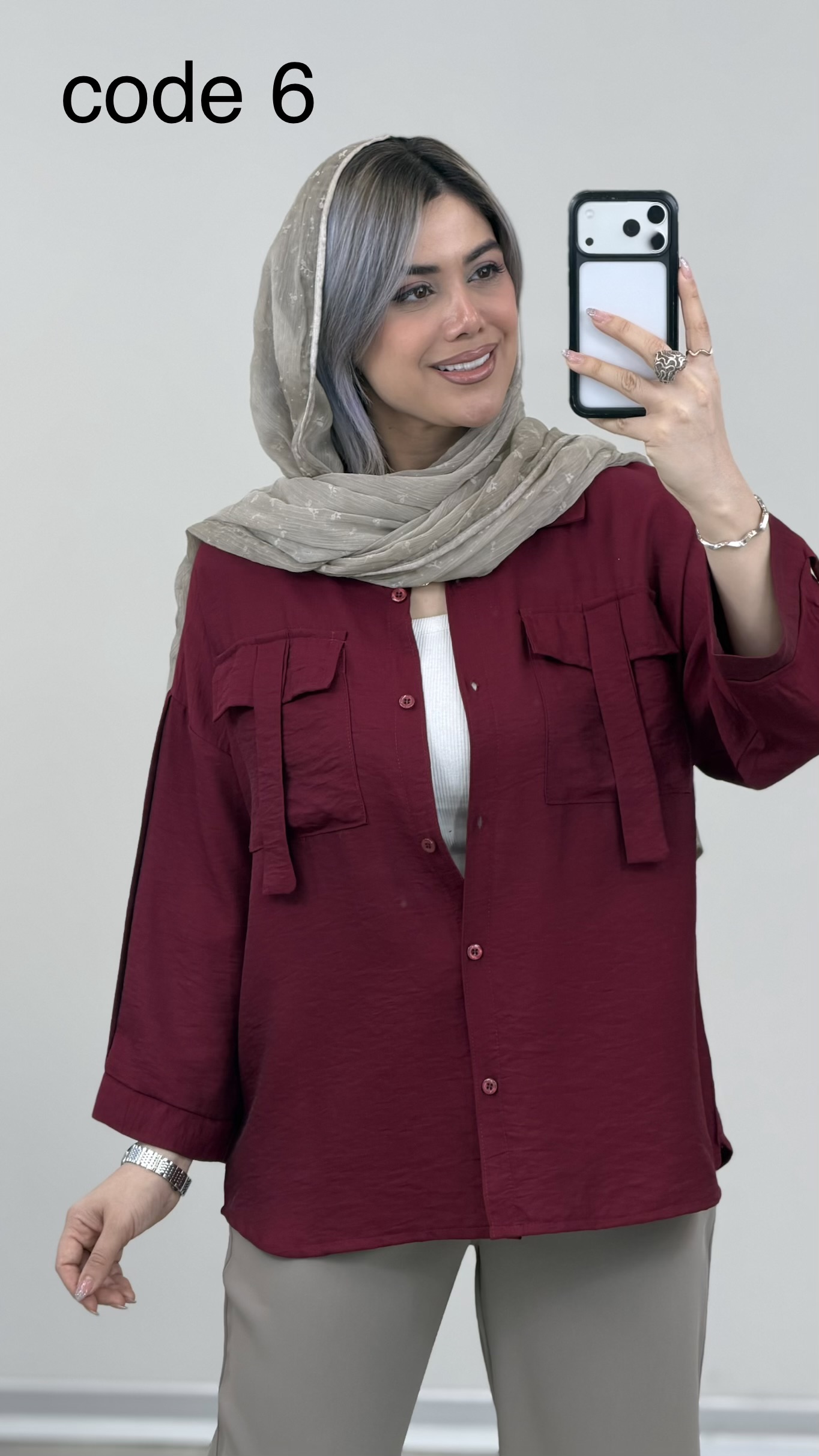 IMG_4176 شومیز مدل اسرا کد 09578 A-22 - Image 1