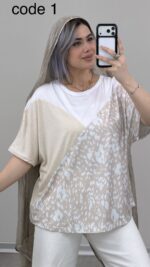 تیشرت وارداتی مدل طناز کد 09582 A-8