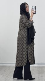 مانتو بلند مدل میناکد 09583 A-7 - Image 9