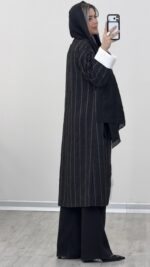 مانتو بلند مدل آتوسا کد 09584 A-17 - Image 2