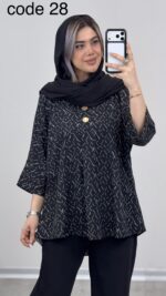 تونیک مدل تهمینه کد 09585 A-13 - Image 21