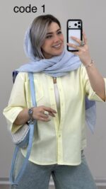 شومیز لینن مدل شایلی کد 09593 A-2 - Image 5