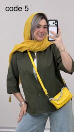 شومیز لینن مدل شایلی کد 09593 A-2 - Image 3
