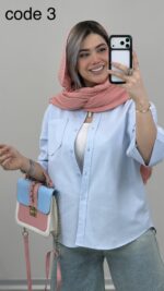شومیز لینن مدل شایلی کد 09593 A-2