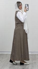 جلیقه + شومیز + دامن پلنگی کد 09599 - Image 5