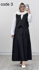 جلیقه + شومیز + دامن پلنگی کد 09599 - Image 6