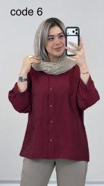 شومیز مدل افسون کد 09613 A-14 - Image 5