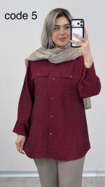 شومیز مدل آنیلا کد 09614 A-7 - Image 2