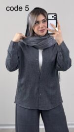 شومیز مدل ایلماه کد 09430 - Image 6