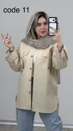 مانتو لینن مدل روشنا کد 09409 B-8 - Image 12
