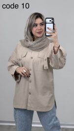 مانتو لینن مدل روشنا کد 09409 B-8 - Image 13