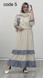 شومیز و دامن مدل نوژا کد 09458 B-15 - Image 2