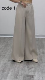 شلوار کرپ سان کد 09640 B-7