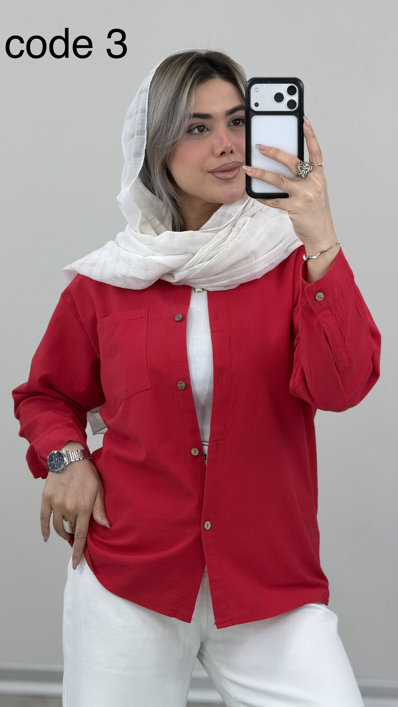 IMG_5411 شومیز مدل پریاس کد 09611 B-3 - Image 1