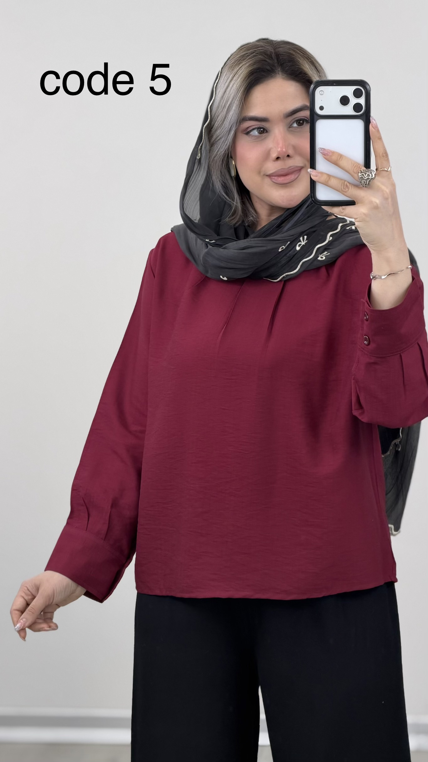 IMG_5442 شومیز مدل تی تی کد 09641 B-5 - Image 1