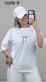 تیشرت پاپیونی کد 09643 B-14