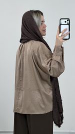 شومیز ساتن مدل یارین کد 09669 - Image 3