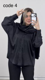 شومیز ساتن ( ویژه محرم ) کد 09672