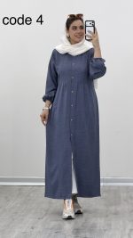 مانتو بلند مدل بهارا کد 09677 A-12 - Image 6