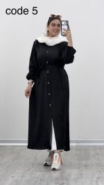 مانتو بلند مدل بهارا کد 09677 A-12 - Image 3