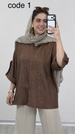 شومیز پلنگی مدل تکتم کد 09439