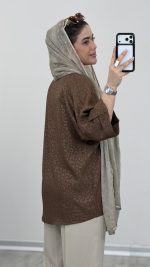 شومیز پلنگی مدل تکتم کد 09439 - Image 2