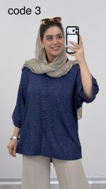 شومیز پلنگی مدل تکتم کد 09439 - Image 5