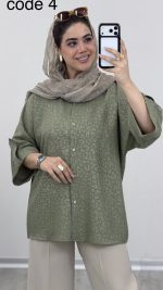 شومیز پلنگی مدل تکتم کد 09439 - Image 6