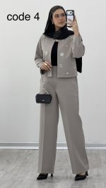 کت و شلوار مزونی مدل ماهرخ کد09689 A-8 - Image 3