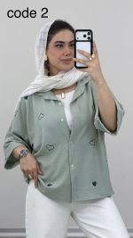 شومیز قلبی کد 09690 A-4 - Image 3