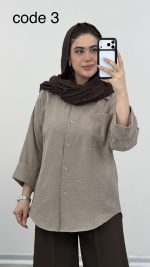 شومیز سیلک مدل ویستا کد  09685 B-14 - Image 3