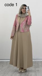 کت و سارافون مزونی مدل چکامه کد 09688 A-13 - Image 4