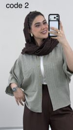 شومیز دیپلمات مدل گوهردخت کد 09710 A-19 - Image 4
