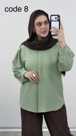 شومیز مدل مرسده کد 09711 A-15 - Image 11
