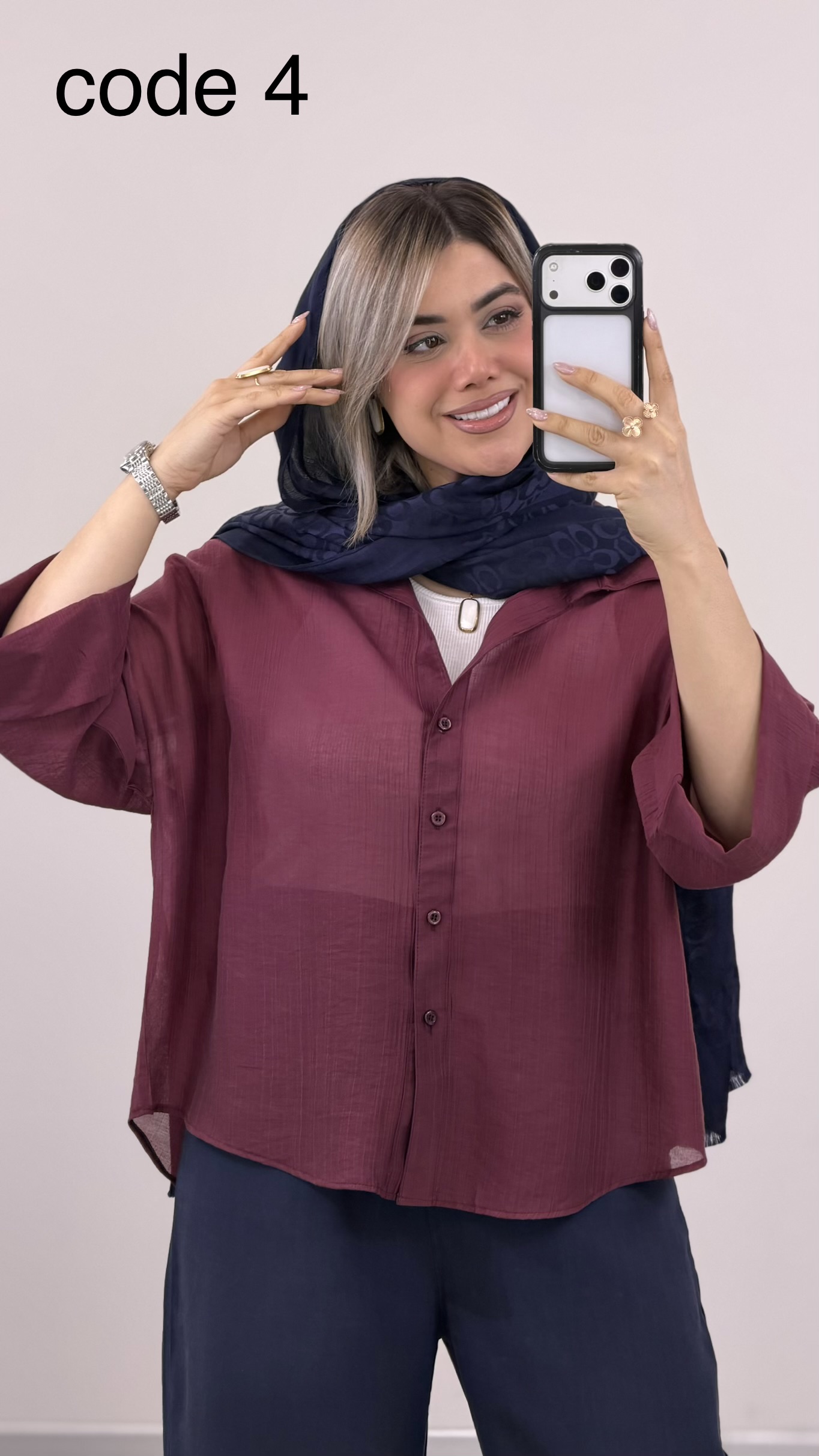 IMG_6930 شومیز مدل آوان کد 09440 A-6 - Image 1