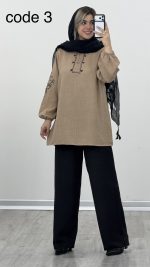 شومیز و شلوار مدل آرالیا کد 09712 - Image 2