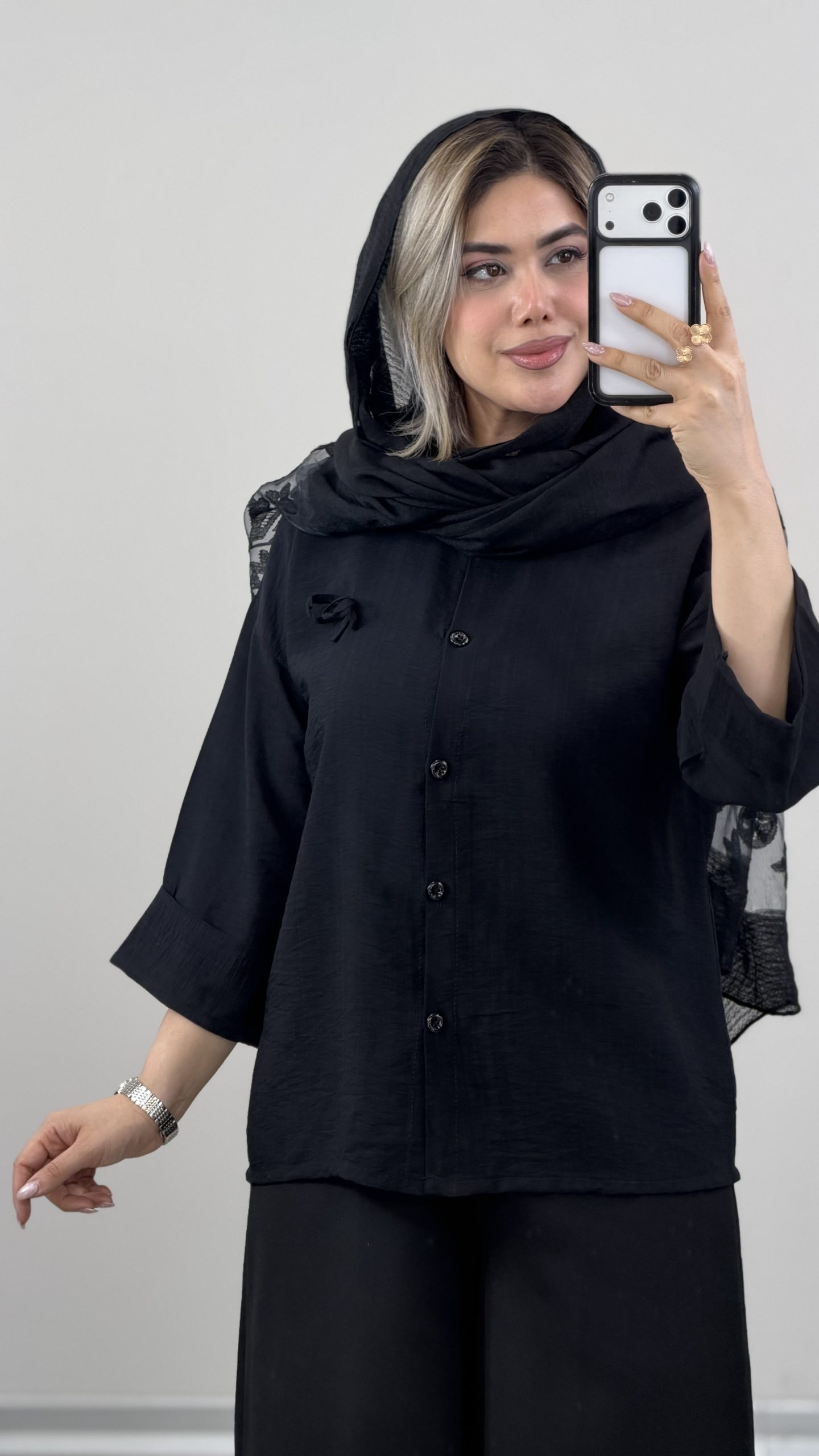 IMG_7053 شومیز (ویژه محرم) کد 09723 A-7 - Image 1